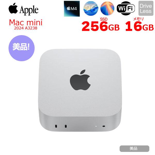 Mac mini Apple MU9D3J/A A3238 M4 2024 手のひらサイズ小型デスク