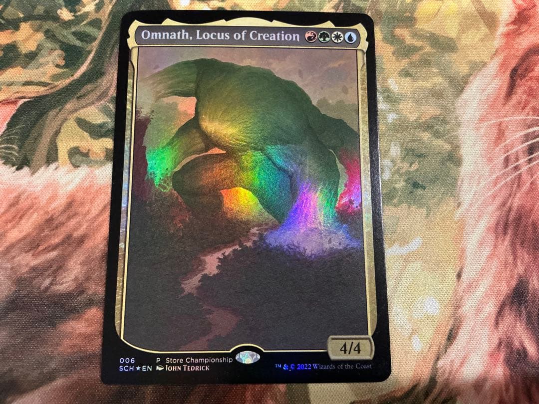 創造の座、オムナス　foil Foil】(1686)□ボーダーレス□《創造の座、オムナス/Omnath, Locus of